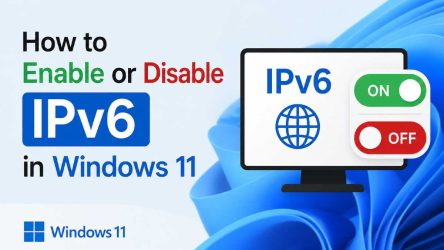 How to Enable or Disable IPv6 in Windows 11