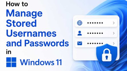 How to Manage Stored Usernames and Passwords in Windows 11