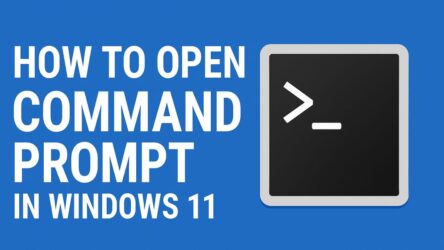 How to Open Command Prompt in Windows 11