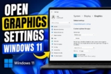 How to open graphics settings Windows 11 [2026]