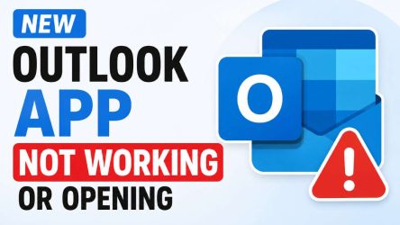 Fix New Outlook App Not Working or Opening