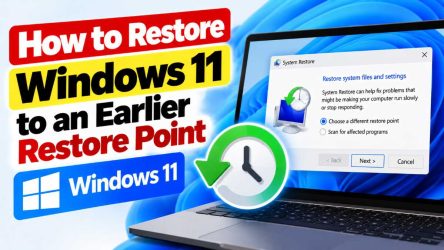 How to Restore Windows 11 to an Earlier Restore Point