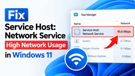 Fix Service Host Network Service High Network Usage in Windows 11